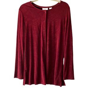 Chico's Women Snap Button Down Blouse